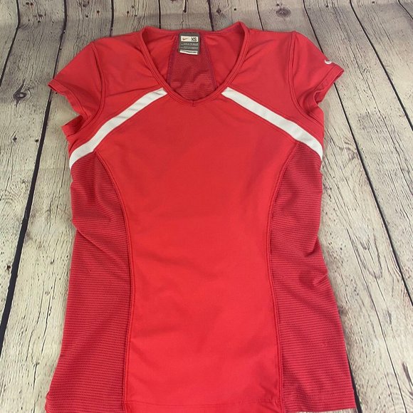 Nike Tops - Nike Women Fit Dry Top Pink Athletic Fitted Shirt